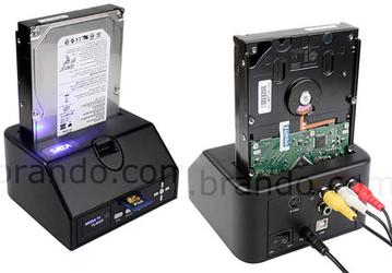 Док Brando SATA HDD Multimedia Dock заодно выполняет функцию проигрывателя 
